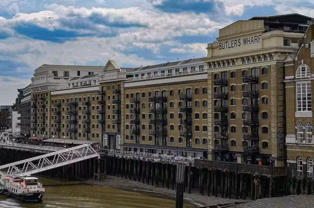 listed flat in converted wharf building london